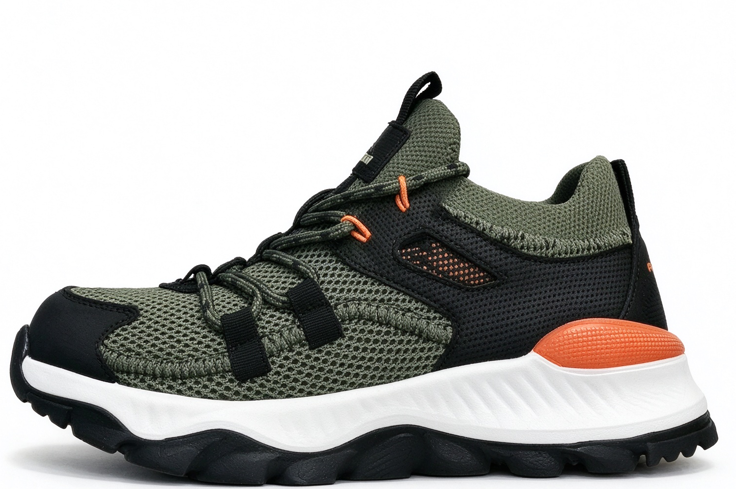 Green children's outdoor trail shoe