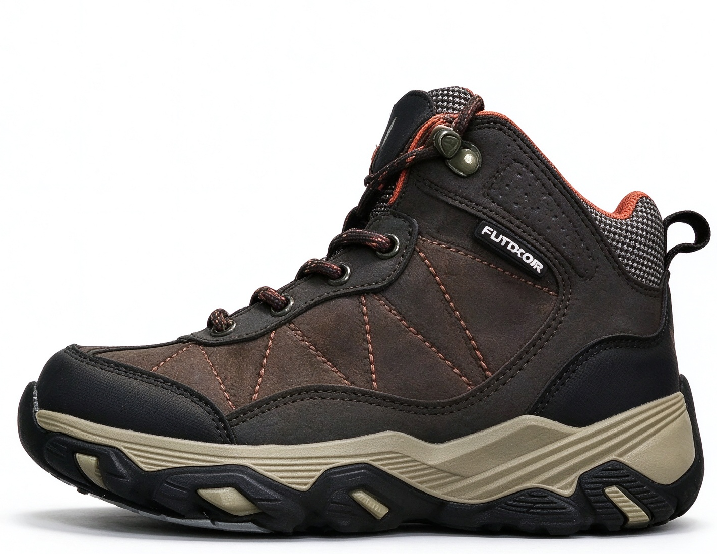 Brown children's waterproof outdoor boot